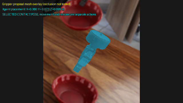 Native placement preview after recorded translation adjustments