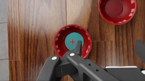 Native red selection point and segmented bowl